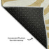 8' X 10' Gold And Ivory Animal Print Washable Area Rug With UV Protection