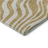 8' X 10' Gold And Ivory Animal Print Washable Area Rug With UV Protection