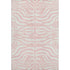8' X 10' Pink And Ivory Animal Print Washable Area Rug With UV Protection