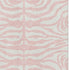 8' X 10' Pink And Ivory Animal Print Washable Area Rug With UV Protection