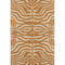 5' X 8' Rust And Beige Animal Print Washable Area Rug With UV Protection