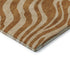 5' X 8' Rust And Beige Animal Print Washable Area Rug With UV Protection