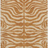 5' X 8' Rust And Beige Animal Print Washable Area Rug With UV Protection