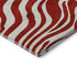 8' Red And Ivory Animal Print Washable Round Rug With UV Protection