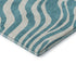 8' X 10' Teal And Ivory Animal Print Washable Area Rug With UV Protection
