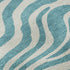 8' X 10' Teal And Ivory Animal Print Washable Area Rug With UV Protection