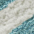 8' X 10' Teal And Ivory Animal Print Washable Area Rug With UV Protection