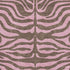 5' X 8' Brown And Pink Animal Print Washable Area Rug With UV Protection