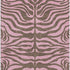 5' X 8' Brown And Pink Animal Print Washable Area Rug With UV Protection