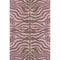 8' X 10' Brown And Pink Animal Print Washable Area Rug With UV Protection