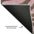 8' X 10' Brown And Pink Animal Print Washable Area Rug With UV Protection