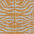 5' X 8' Orange And Gray Animal Print Washable Area Rug With UV Protection