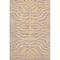 8' X 10' Peach And Lavender Animal Print Washable Area Rug With UV Protection
