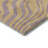 8' X 10' Peach And Lavender Animal Print Washable Area Rug With UV Protection