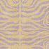 8' X 10' Peach And Lavender Animal Print Washable Area Rug With UV Protection