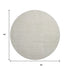 8' Beige And Ivory Geometric Washable Round Rug With UV Protection