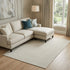 8' X 10' Beige And Ivory Geometric Washable Area Rug With UV Protection