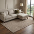 8' X 10' Brown And Beige Geometric Washable Area Rug With UV Protection