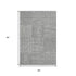 5' X 8' Charcoal And Ivory Geometric Washable Area Rug With UV Protection