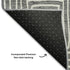 5' X 8' Charcoal And Ivory Geometric Washable Area Rug With UV Protection