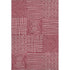 5' X 8' Burgundy And Ivory Geometric Washable Area Rug With UV Protection