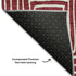 5' X 8' Burgundy And Ivory Geometric Washable Area Rug With UV Protection