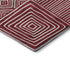 5' X 8' Burgundy And Ivory Geometric Washable Area Rug With UV Protection