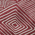 5' X 8' Burgundy And Ivory Geometric Washable Area Rug With UV Protection