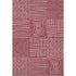 5' X 8' Burgundy And Ivory Geometric Washable Area Rug With UV Protection