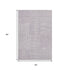 5' X 8' Lavender And Ivory Geometric Washable Area Rug With UV Protection