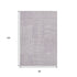 8' X 10' Lavender And Ivory Geometric Washable Area Rug With UV Protection