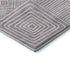 8' X 10' Lavender And Ivory Geometric Washable Area Rug With UV Protection