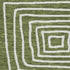 8' Olive Green And Ivory Geometric Washable Round Rug With UV Protection