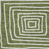 8' Olive Green And Ivory Geometric Washable Round Rug With UV Protection
