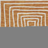 8' Rust And Beige Geometric Washable Round Rug With UV Protection