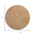 8' Rust And Beige Geometric Washable Round Rug With UV Protection