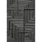 5' X 8' Black And Ivory Geometric Washable Area Rug With UV Protection