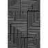 5' X 8' Black And Ivory Geometric Washable Area Rug With UV Protection