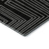 5' X 8' Black And Ivory Geometric Washable Area Rug With UV Protection
