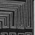 5' X 8' Black And Ivory Geometric Washable Area Rug With UV Protection