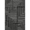 8' X 10' Black And Ivory Geometric Washable Area Rug With UV Protection