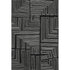 8' X 10' Black And Ivory Geometric Washable Area Rug With UV Protection