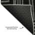 8' X 10' Black And Ivory Geometric Washable Area Rug With UV Protection