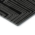 8' X 10' Black And Ivory Geometric Washable Area Rug With UV Protection