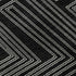 8' X 10' Black And Ivory Geometric Washable Area Rug With UV Protection