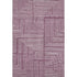 5' X 8' Eggplant And Ivory Geometric Washable Area Rug With UV Protection