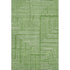 5' X 8' Green And Ivory Geometric Washable Area Rug With UV Protection