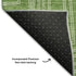 5' X 8' Green And Ivory Geometric Washable Area Rug With UV Protection