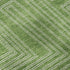 5' X 8' Green And Ivory Geometric Washable Area Rug With UV Protection