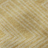 8' Gold And Ivory Geometric Washable Round Rug With UV Protection